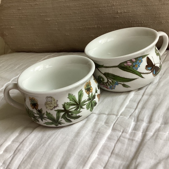 SET OF 2 VINTAGE PORTMEIRION BOTANIC GARDEN ESPRESSO CUPS - Picture 1 of 10